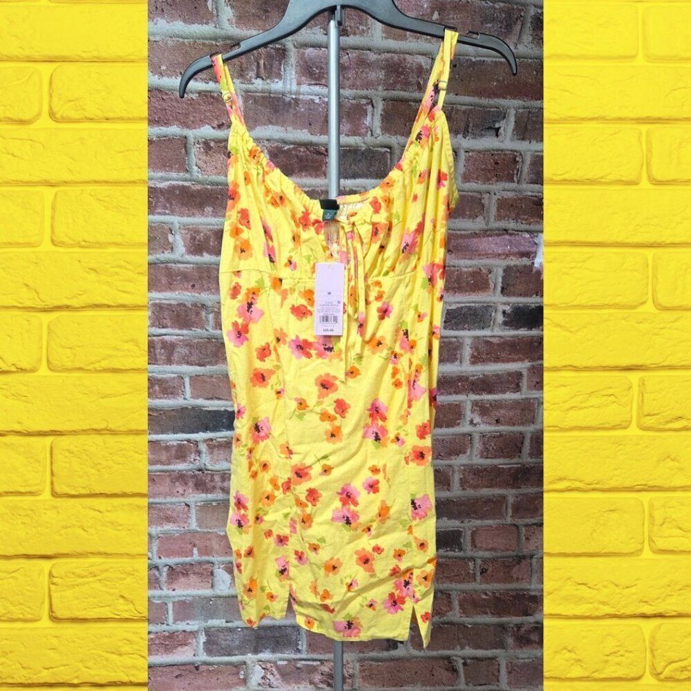 Wild Fable Floral Mini Dress – Women’s Size Medium – Yellow